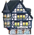 Wurm - Lichthaus Buchhandlung Linz/Rhein aus Porzellan, B14 x T11 x H18 cm -...