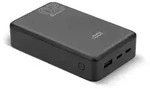 Powerbank 20.000 mAh 1&times; USB 2&times; USB-C 20 W QC4+ LCD-Display schwarz - Schwarz