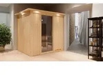Karibu Sauna Innensauna Sodin Fronteinstieg Ofen 9 kW integr. Strg 210x184x202 cm mit