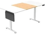 HOME DELUXE h&ouml;henverstellbarer Schreibtisch ELMO I Ergonomisches Design in...