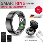 Smart Ring Fyri Gr&ouml;&szlig;e 60 - Durchmesser 19,10mm schwarz - 264214 - Schwarz
