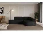 ALTDECOR Ecksofa in L-Form MARI-L1 - 243x171x79,5 cm Schwarz - Corner Sofa Bett