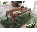 MASSIVMOEBEL24 Esstisch Sheesham 140x90x76 walnuss ge&ouml;lt BROOKLYN #01 -...