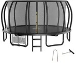 Zelsius Trampolin Schwarz &Oslash; 427 cm f&uuml;r den Outdoor-Bereich, Trampolin Outdoor...