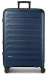 d&n Toronto 4 Rollen Trolley L 75 cm mit Dehnfalte - Blau
