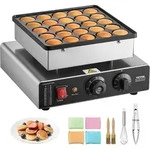 VEVOR Mini Pfannkuchenmaker Dutch Muffin Waffeleisen mit 43 mm Durchmesser,
