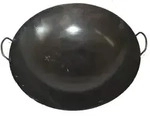 Wok Pfanne 65 cm mit 2 Henkel Durchmesser runder Boden (Gas) Gastronomie
