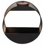 LED Solar Wandleuchte, Pflanzgef&auml;&szlig;, IP44, D 25 cm - Schwarz