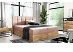 Boxspringbett Schlafzimmerbett KALYPSO 180x220cm Stoff Rose inkl. Bettkasten -...