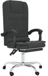 vidaXL B&uuml;rostuhl mit Massagefunktion Schwarz Kunstleder - Schwarz