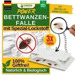 Bettwanzen Falle mit Spezial-Lockstoff &ndash; 3x Fallen &ndash; Chemiefreie Bettwanzen