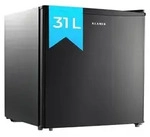 KLAMER Minigefrierschrank 31 L Schwarz, Kleiner Gefrierschrank freistehend,