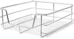 4 x KuKoo Teleskopschublade 40cm Ausziehbare K&uuml;chenschublade Schrankauszug...