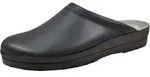 Rohde Herren Pantoletten Clogs Leder Neustadt-H 1515, Gr&ouml;&szlig;e:43 EU, Farbe:Schwarz -