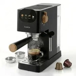 Briebe EC1180BLK Nordic Kaffeemaschine Espresso Kompatibel Nespresso-Kapseln und