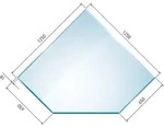 Raik Kamin Glasplatte Diamant 2 inkl. Facette
