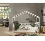 Vipack Dallas 1 Hausbett mit seitlicher Umrandung 90 x 200 cm Liegefl&auml;che und