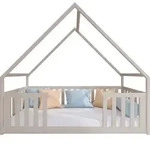 MIRJAN24 Kinderbett mit schubladen Bee, Hausbett, Lattenrost Flex aus...