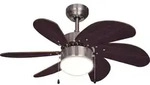 Bestron Deckenventilator mit Beleuchtung, 3 Geschwindkigkeitsstufen & gro&szlig;e