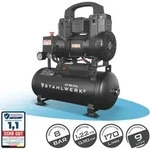 STAHLWERK Kompressor mit 9 L Tank (ST-98 Pro) &ndash; &ouml;lfrei & leise, 8 bar,