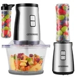 Steinborg Zerkleinerer 2in1 mit To Go Becher &ndash; 500W Multizerkleinerer mit 2L