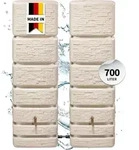 4rain SLIM STONE DECOR Wandtank-Set 700 Liter sandbeige, 2 x SLIM 350 L inkl.