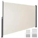 tectake&reg; Seitenmarkise 200 x 300 cm ausziehbar, mit Aufrollmechanismus - Beige