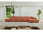 ALTDECOR Ecksofa in L-Form IREA-L3-v4 412x165x77 cm Apricot Corner Sofa Eckcouch