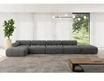ALTDECOR Modulares Sofa Ecksofa in L-Form - Lizur-L3 - 475x160x70 cm Dunkelgrau