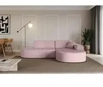 ALTDECOR Ecksofa in L-Form MARI-L1 - 243x171x79,5 cm Rosa - Corner Sofa Bett...