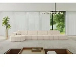 ALTDECOR Ecksofa in L-Form Livo-L3 - 422x173x79,5 cm Beige - Corner Sofa Bett