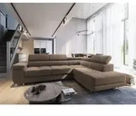 Masseno Ecksofa SELVA R-S mit Schlaffunktion L-Form, Sofa mit Bettkasten,