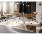 Ausziehbarer Esstisch im Loft-Stil - Industrieller Tisch mit Wei&szlig;en...