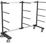 VARIOfit Tragarmwagen einseitig 840-3200mm breit Anthrazitgrau RAL 7016