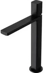 doporro Einhebelmischer Schwarz matt 30,9 cm hoch Waschbeckenarmatur eckig