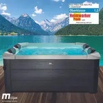 BRAST Whirlpool MSpa Oslo Aero Plus XXL mit Fester Au&szlig;enwand | LED-Beleuchtung...