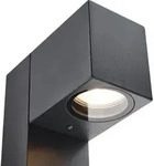 Moderne Au&szlig;enstehleuchte Schwarz 65cm mit Steckdose IP44 Baleno - Schwarz