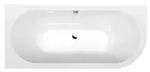 Polysan VIVA L MONOLITH asymmetrische Badewanne 170x75x60cm, wei&szlig; - Wei&szlig;