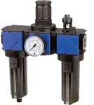 Riegler Wartungseinheit 3-tlg. &raquo;variobloc&laquo;, Metallbeh&auml;lter, BG 1, G 3/8