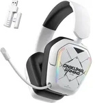 ONIKUMA BT883 Gaming Kopfh&ouml;rer RGB Mikrofon Wei&szlig; - Wei&szlig;