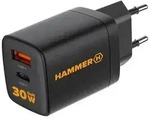 Hammer Rapidcharge Duo 30 W Netzladeger&auml;t Usb-A, Usb-C, Schnellladung - Schwarz