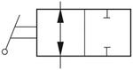 Riegler 2/2-Wege-Kipphebelventil, beidseitig, Steckverbindung G 1/4, Schl.10