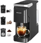 LLIVEKIT 3-in-1 Kaffeemaschine Automatische Espressomaschine mit Selbstreinigung,