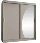 MIRJAN24 Kleiderschrank Wika 180, Schwebet&uuml;renschrank mit zwei Kleiderstangen,