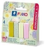 FIMO soft Materialpackung "Pastell und Botanical", 4 Farben Spring Promo 1 -...