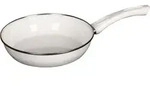 Riess Ceramic Glas Pfanne &Oslash;24cm Emaille Nouvelle Induktion Weiss - Wei&szlig;