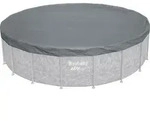 Bestway&reg; Winterfeste Premium-Abdeckplane &Oslash; 549 cm, grau, rund - Grau
