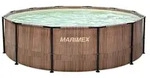 Marimex Florida Pool 4,57x1,32 m mit Skimmer - TEAK-Optik