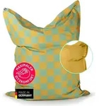 Lumaland Sitzsack In-& Outdoor Karo 380l senfgelb/pastellgr&uuml;n - Gelb/Gr&uuml;n