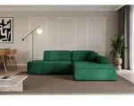 ALTDECOR Ecksofa in L-Form IREA-L1-v4 232x165x77 cm Dunkelgr&uuml;n Corner Sofa...